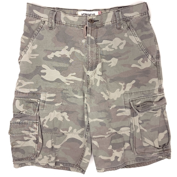 Levi's Shorts Y2k Levis Workwear Camouflage Cargo Shorts Mens 32x